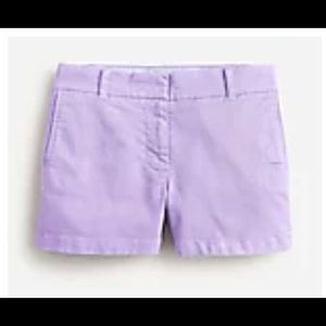 J Crew 4” stretch chino short in Hampton purple